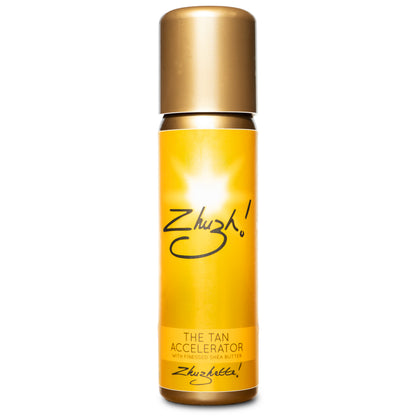 Zhuzh! Zhuzhette! Tan Accelerator Spray 100ml | Compact Travel Size Tanning Enhancer for Outdoor Sun & Sunbed Use