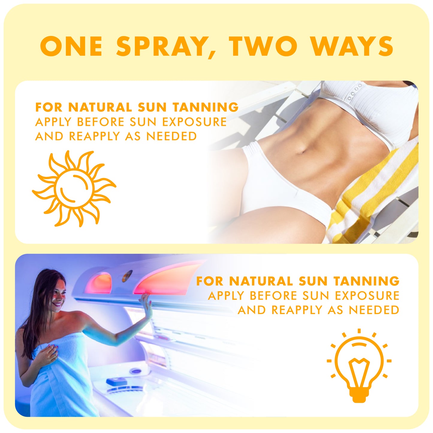 Zhuzh! Zhuzhette! Tan Accelerator Spray 100ml | Compact Travel Size Tanning Enhancer for Outdoor Sun & Sunbed Use