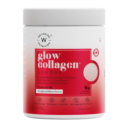Wellbeing Nutrition Beauty Japanese Marine Collagen - Mango Peach Flavor - 250g