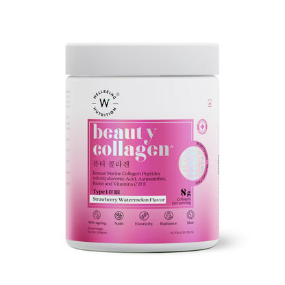 Wellbeing Nutrition Beauty Japanese Marine Collagen - Mango Peach Flavor - 250g