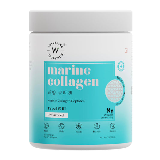 Wellbeing Nutrition Beauty Japanese Marine Collagen - Mango Peach Flavor - 250g